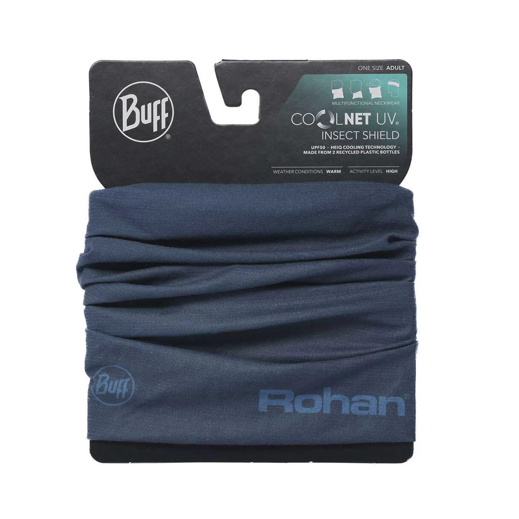 Best Sale Rohan Buff Coolnet Uv Insect Shield Solid Eclipse Blue