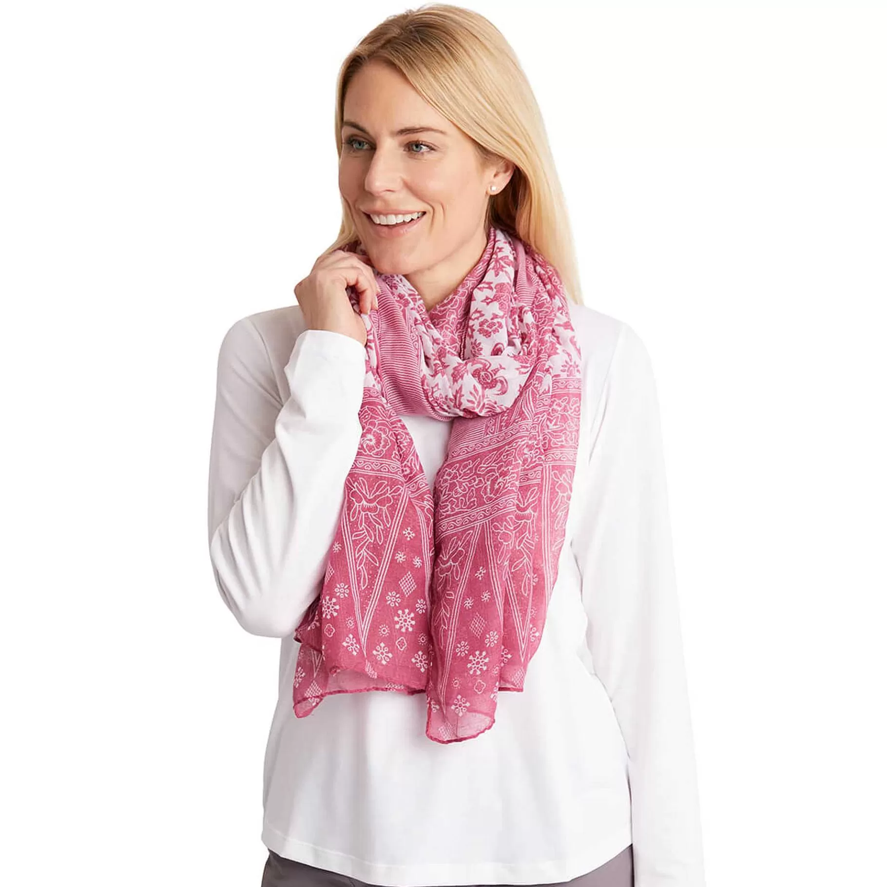 Outlet Rohan Insect Shield Versatile Wrap Scarf Dusty Rose