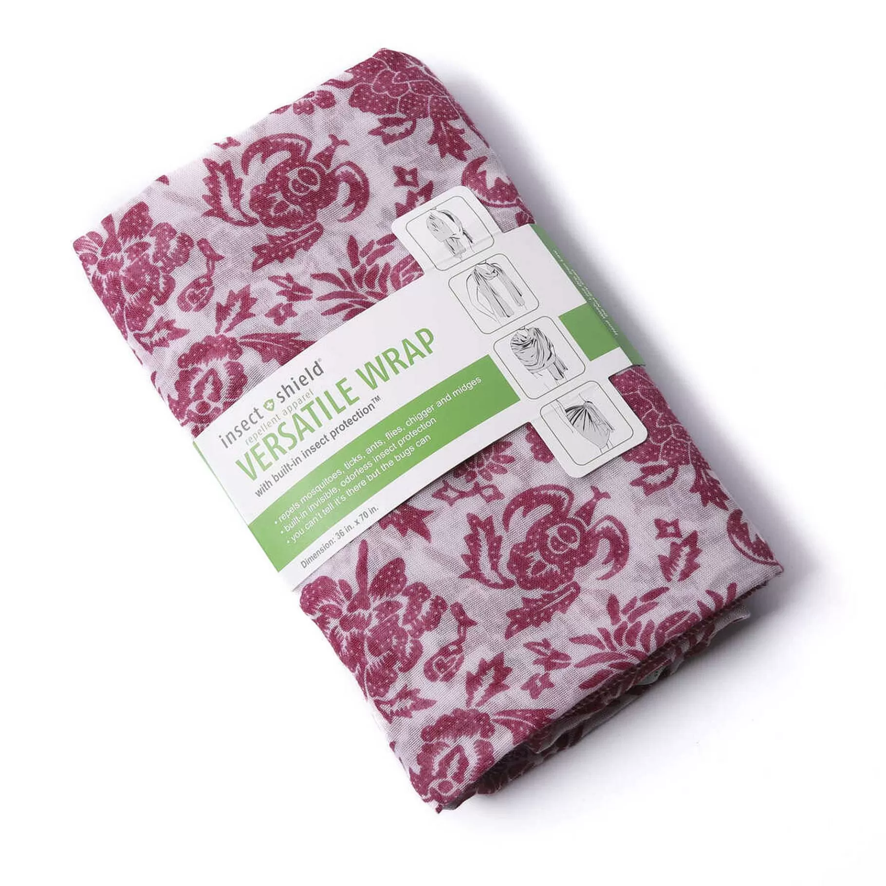 Outlet Rohan Insect Shield Versatile Wrap Scarf Dusty Rose