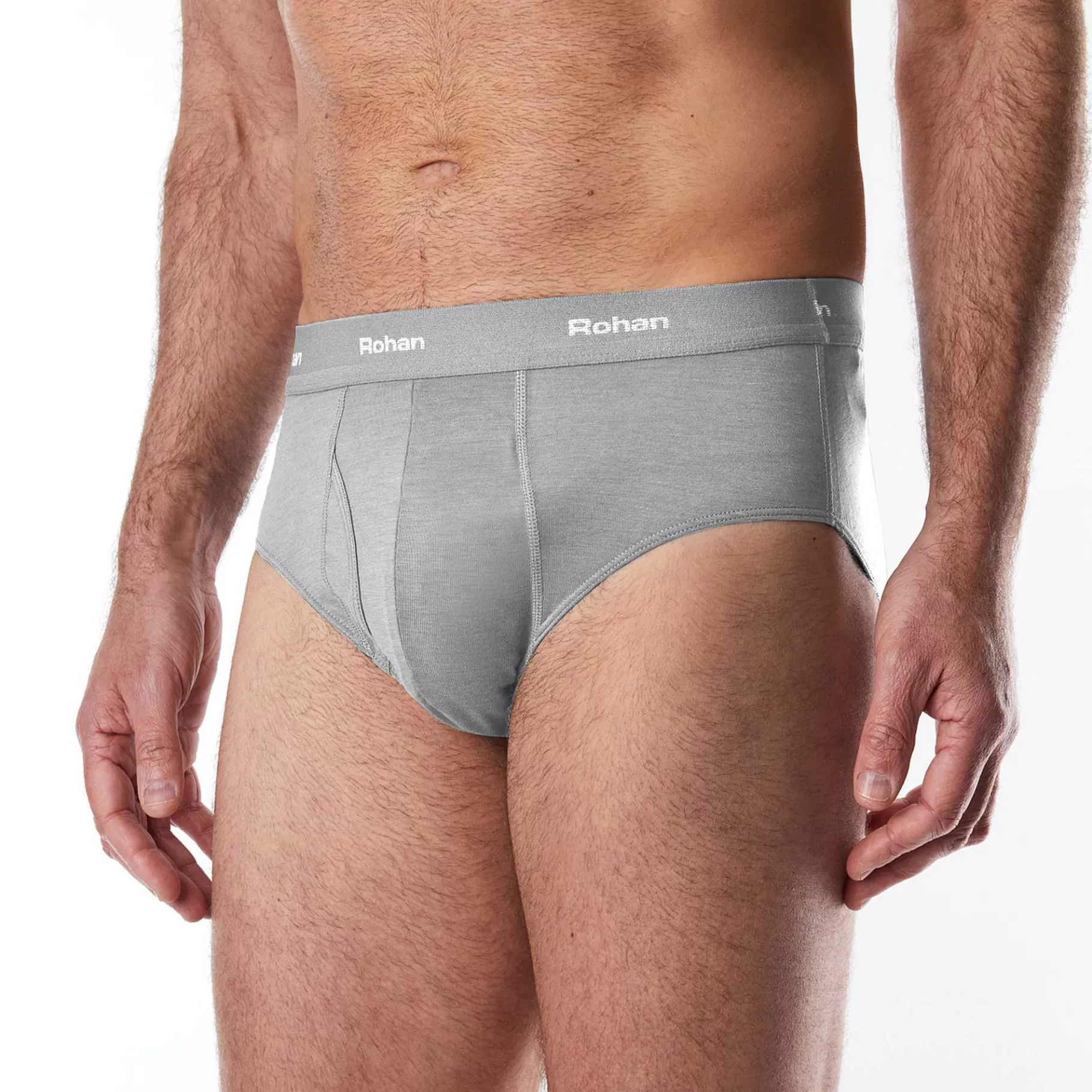 Discount Rohan Men'S Aether Briefs With Fly Opening Mid Grey Marl