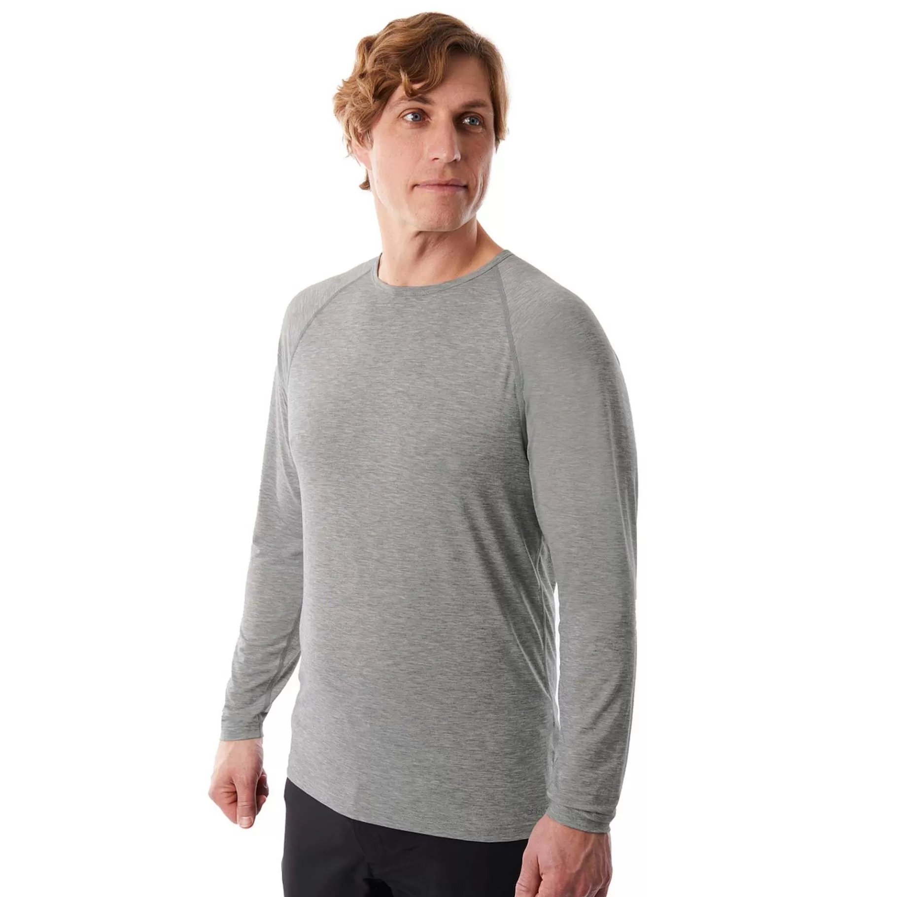 Sale Rohan Men'S Aether Long Sleeve T Mid Grey Marl