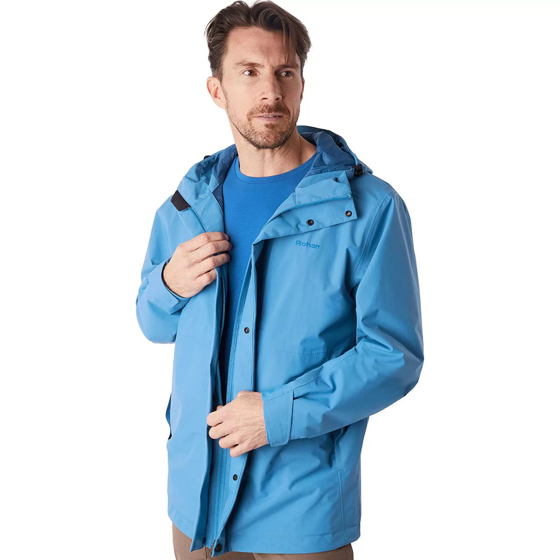 Best Rohan Men'S Brecon Waterproof Jacket Island Blue