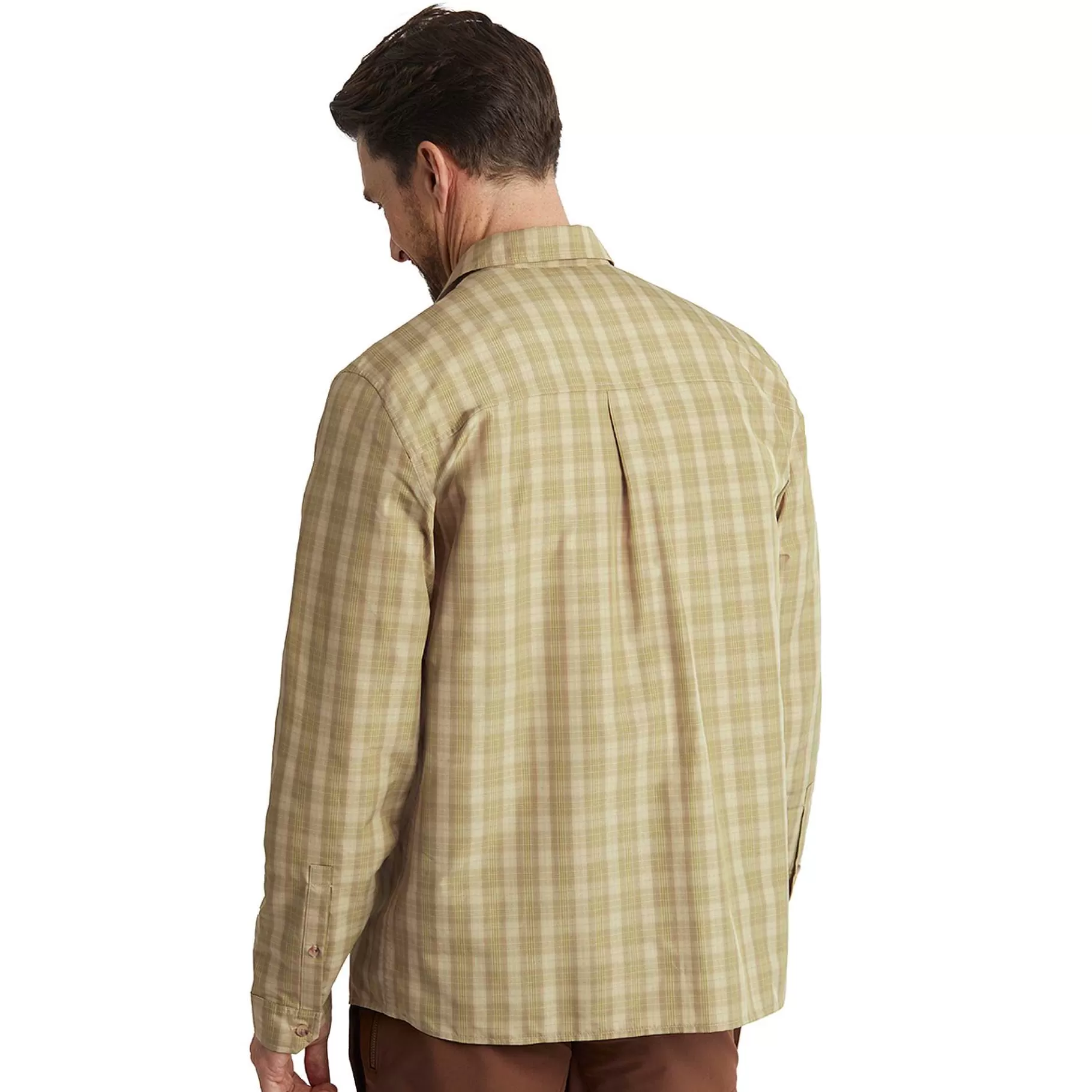 Cheap Rohan Men'S Coast Long Sleeve Shirt Stone/Citrus Check