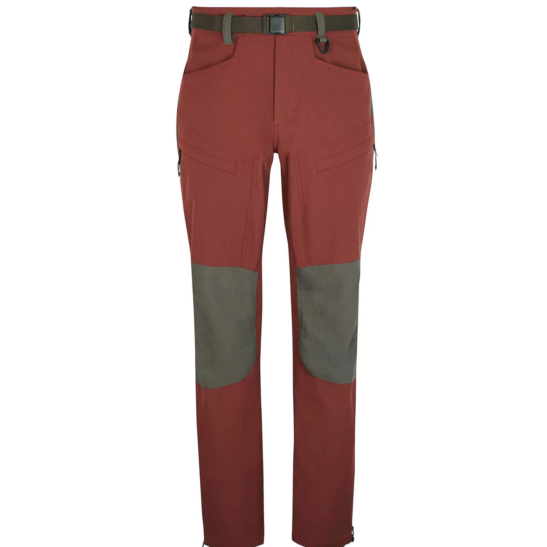 New Rohan Men'S Fjell Trousers Earth Red/Dark Olive Brown