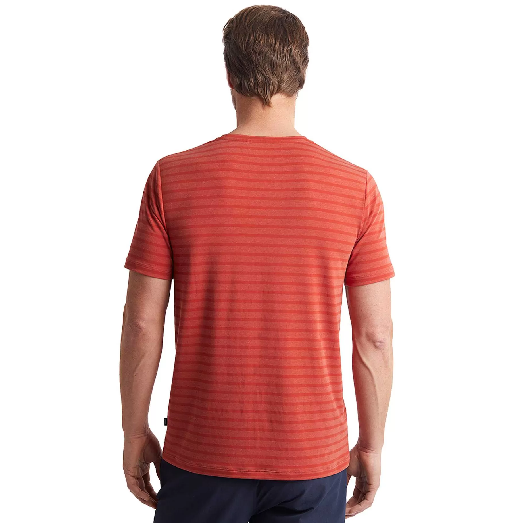 Store Rohan Men'S Harbour Short Sleeve T-Shirt Coast Red Marl Stripe