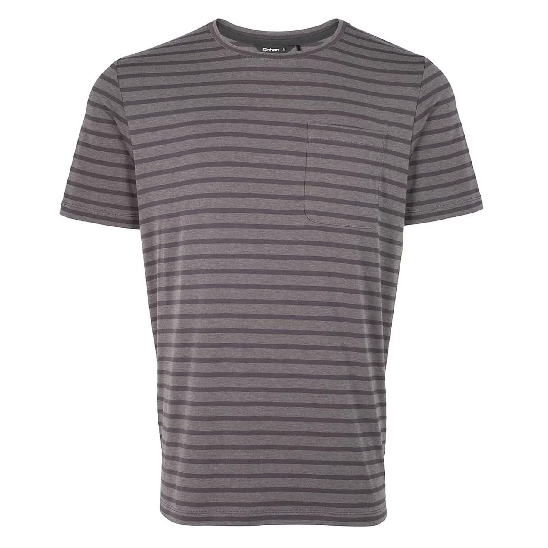 Fashion Rohan Men'S Harbour Short Sleeve T-Shirt Stormy Grey Marl Stripe