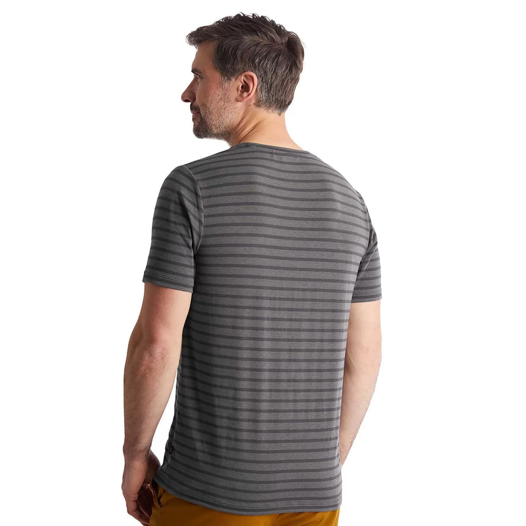 Fashion Rohan Men'S Harbour Short Sleeve T-Shirt Stormy Grey Marl Stripe