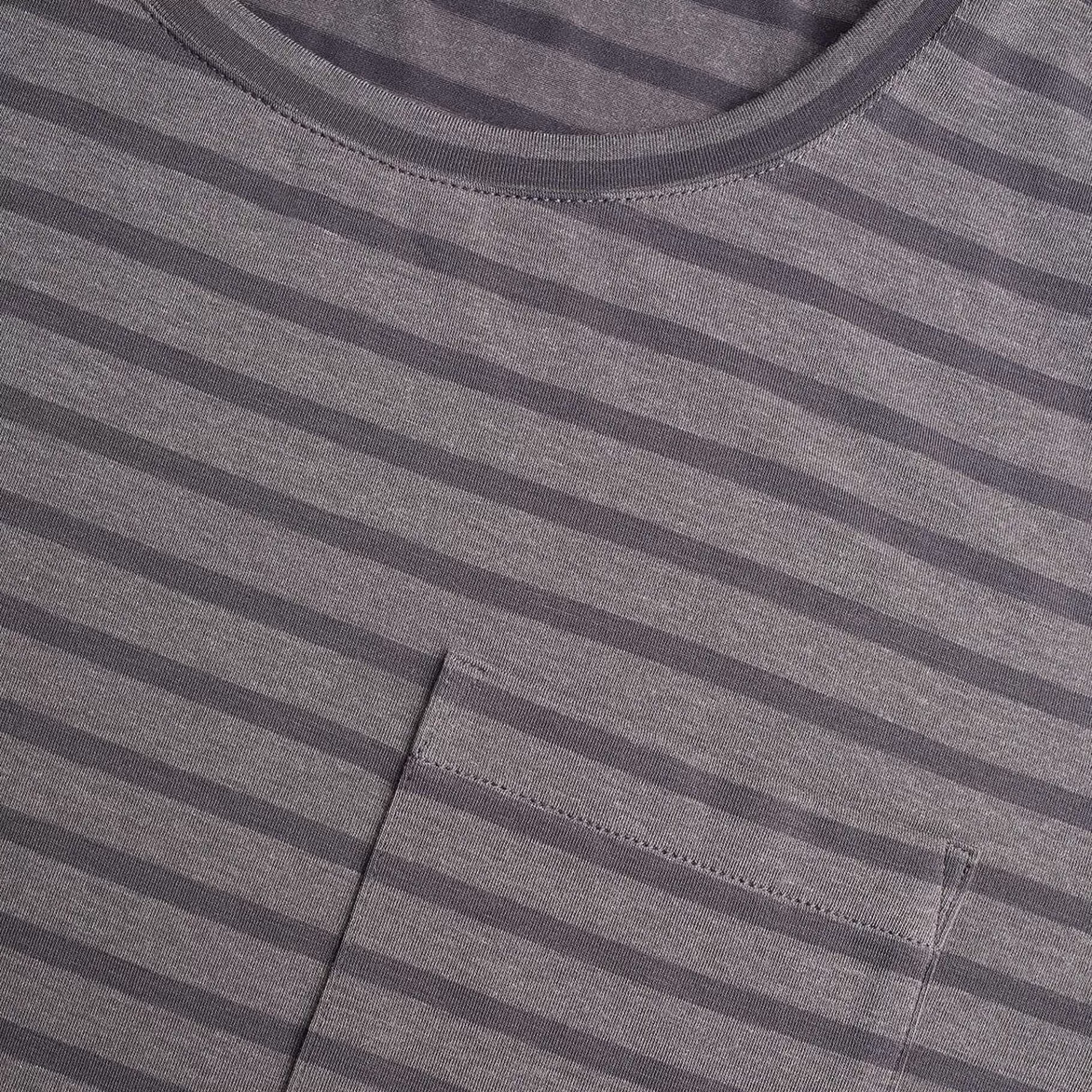 Fashion Rohan Men'S Harbour Short Sleeve T-Shirt Stormy Grey Marl Stripe