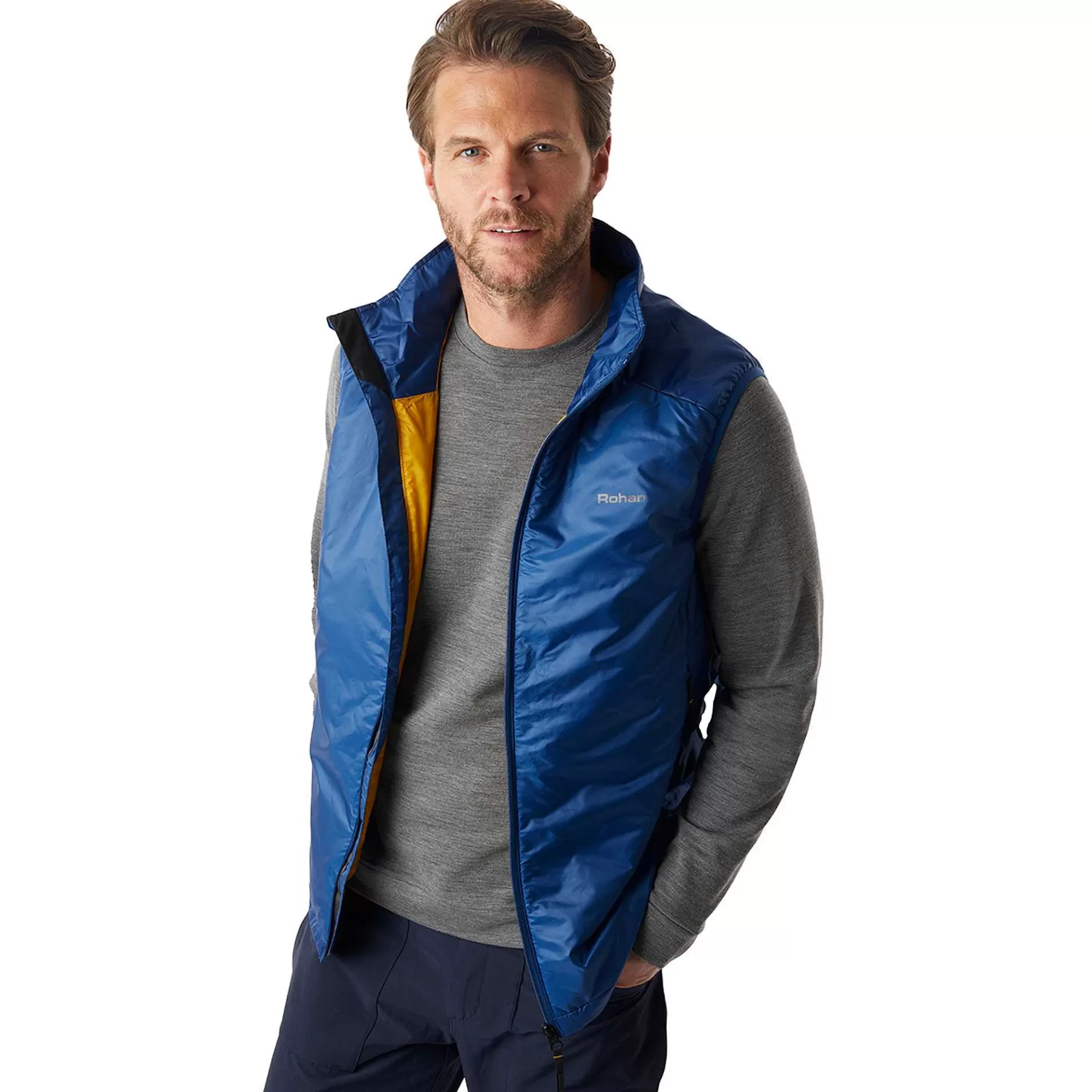 Shop Rohan Men'S Helios Vest Stratus Blue