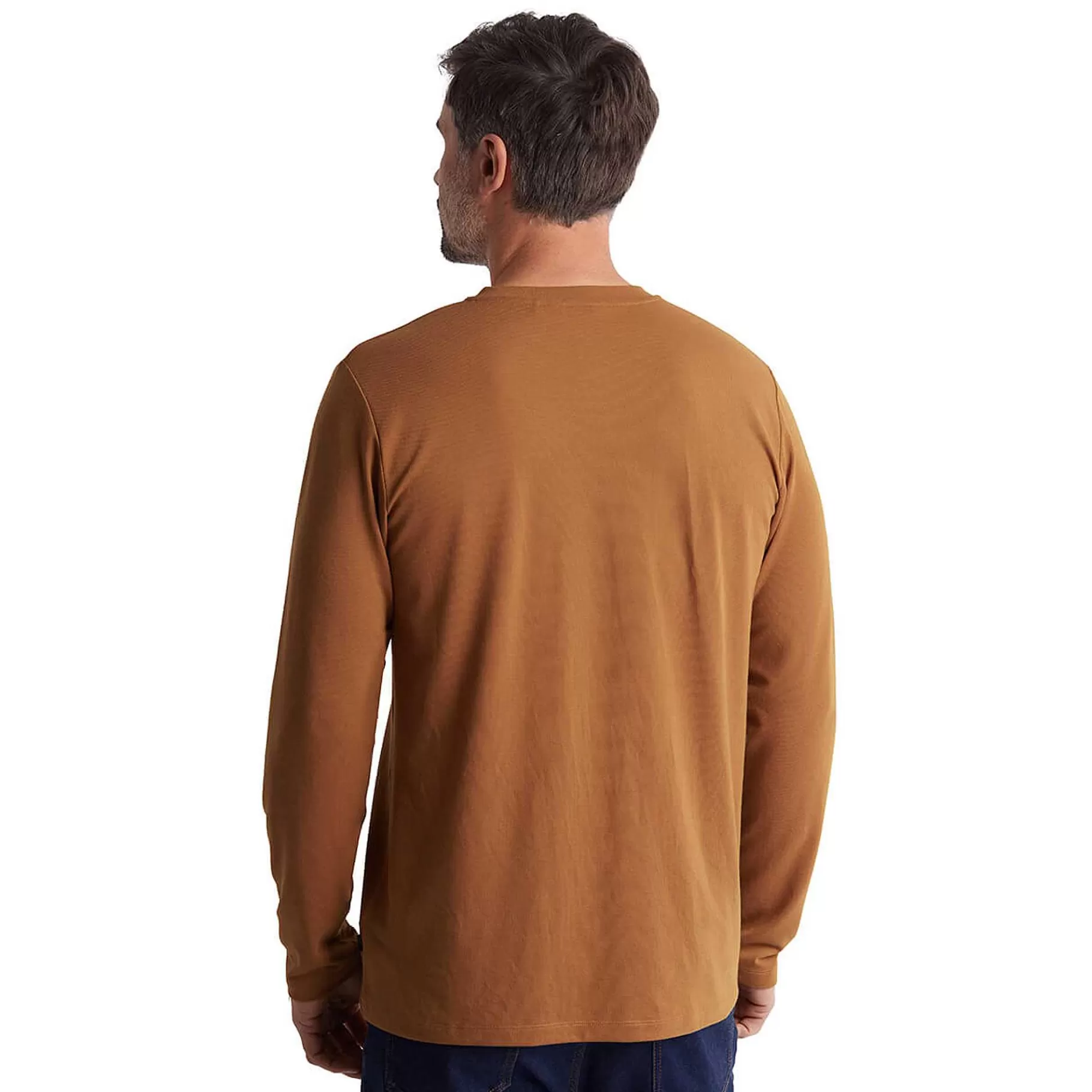 Hot Rohan Men'S Newlyn Henley Long Sleeve Top Desert Ochre