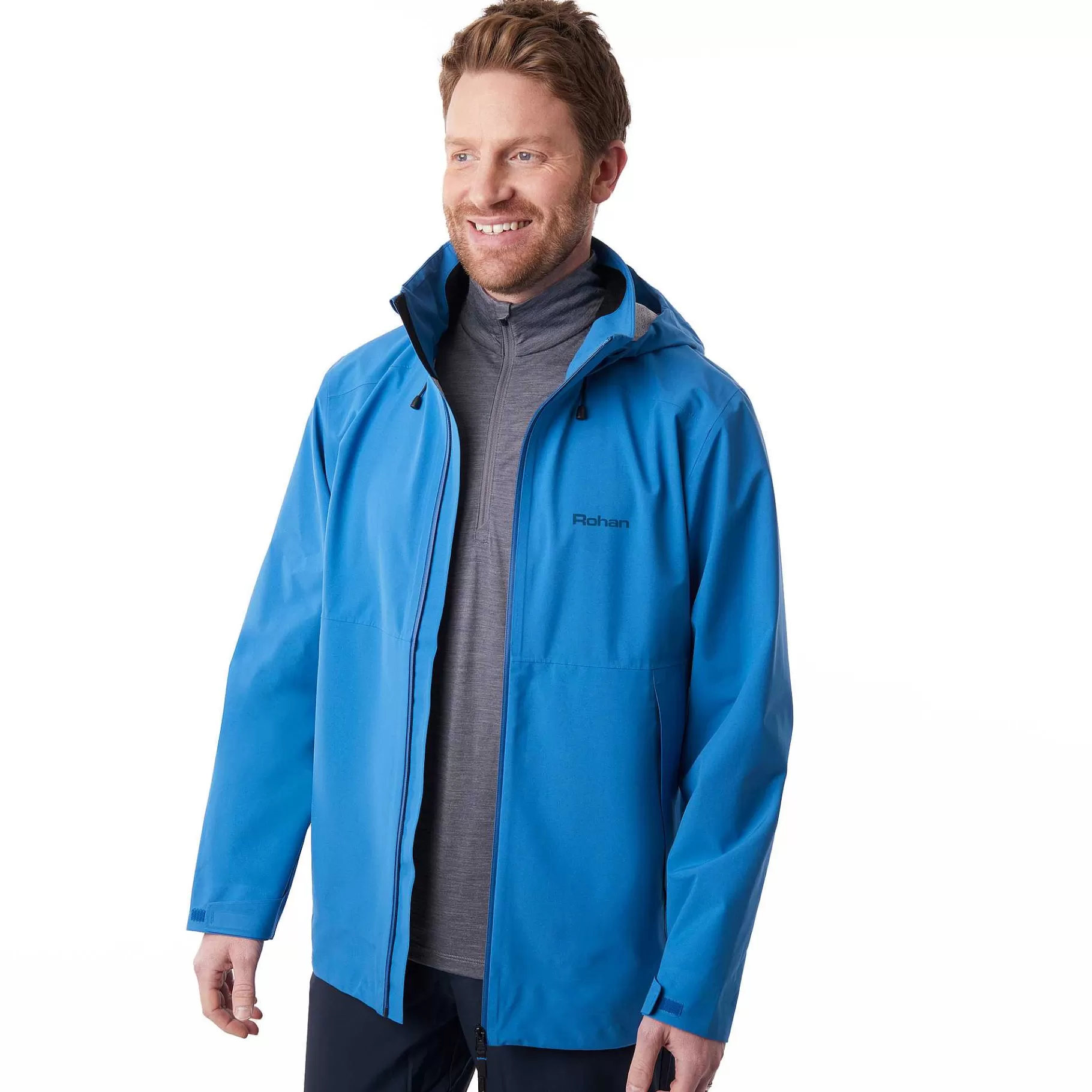 Sale Rohan Men'S Parkland Waterproof Jacket Electric Blue