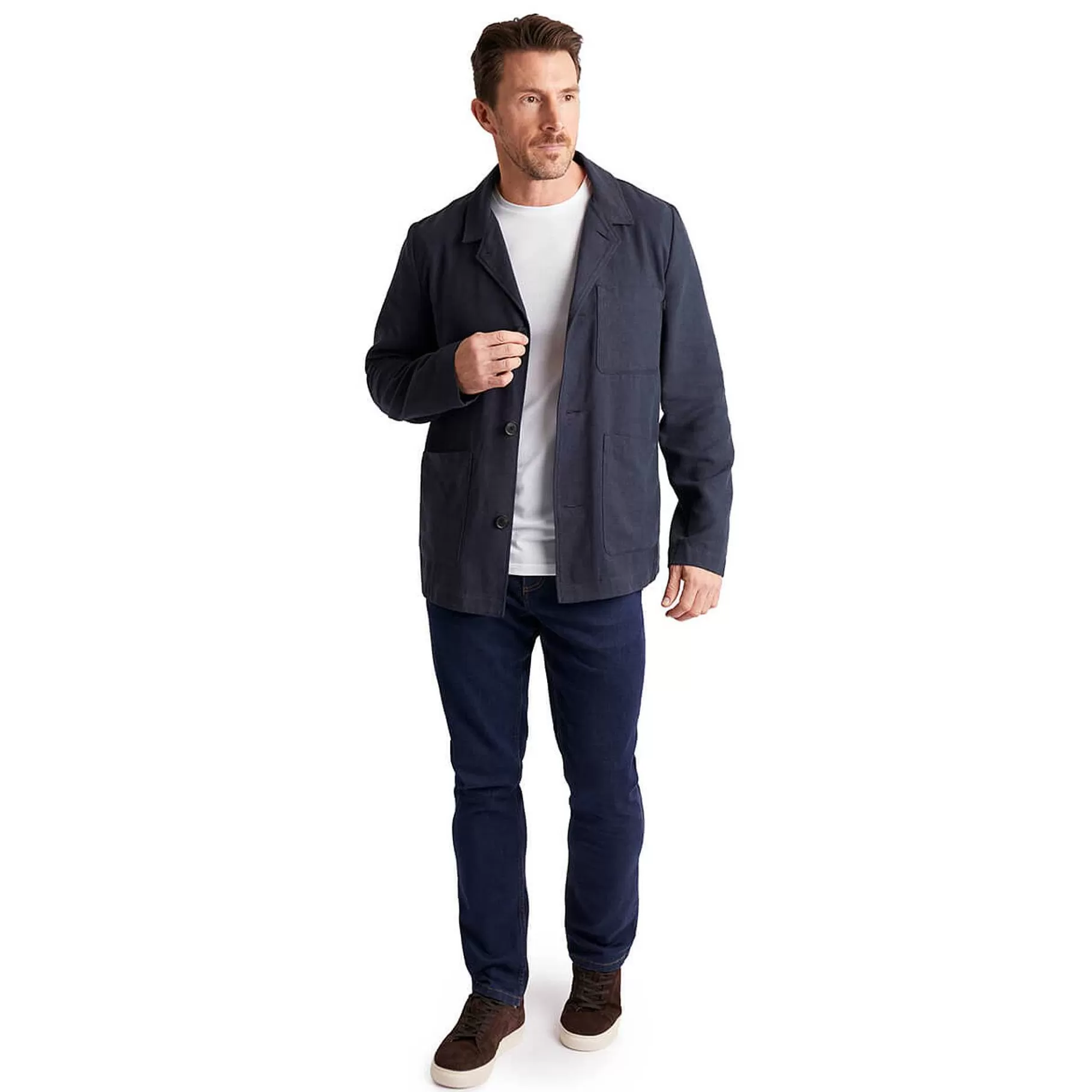 New Rohan Men'S Porto Linen Jacket Deep Navy