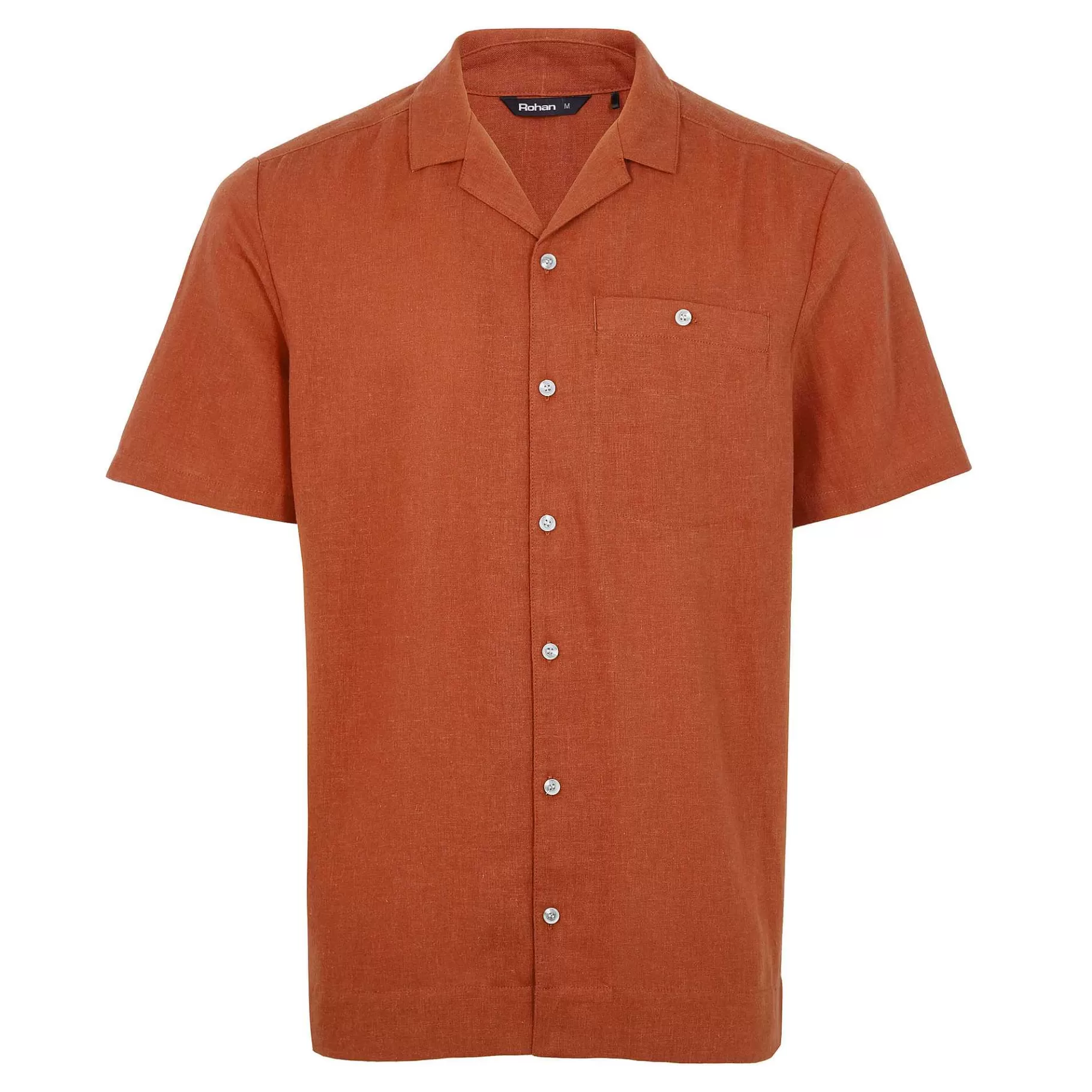 Cheap Rohan Men'S Porto Linen Short Sleeve Shirt Canyon Orange
