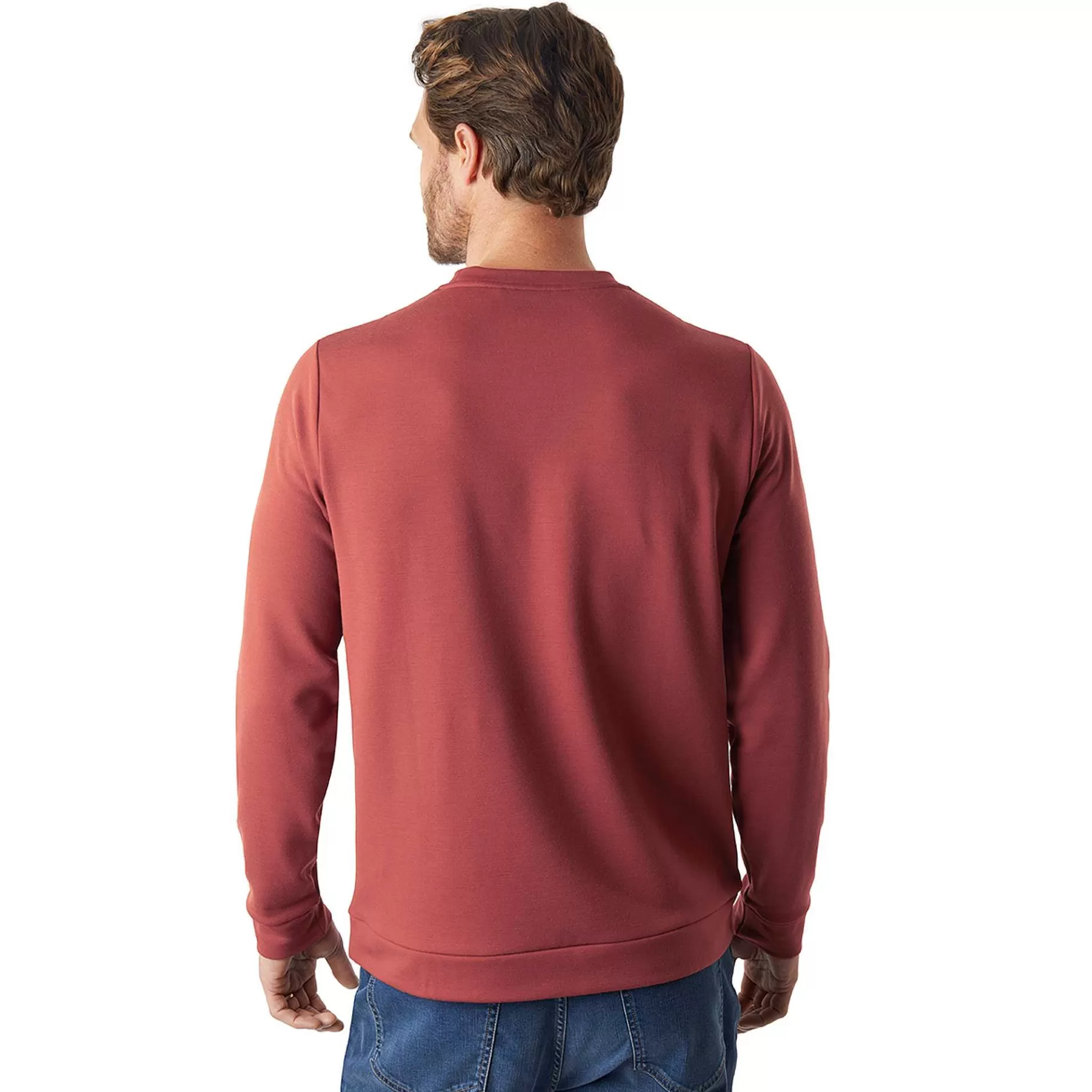 Sale Rohan Men'S Radiant Merino Crew Clay Red