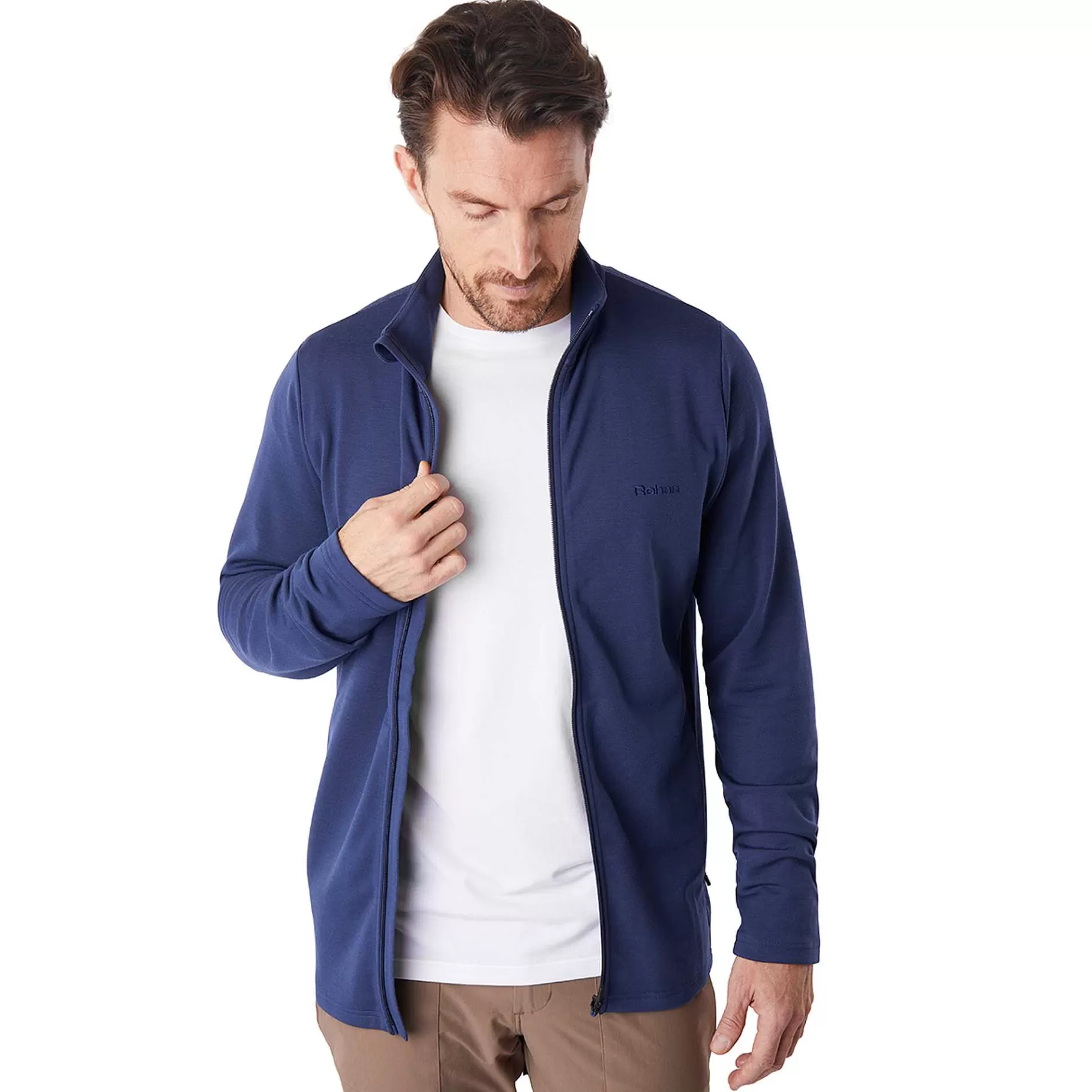 Shop Rohan Men'S Radiant Merino Jacket Nautical Blue