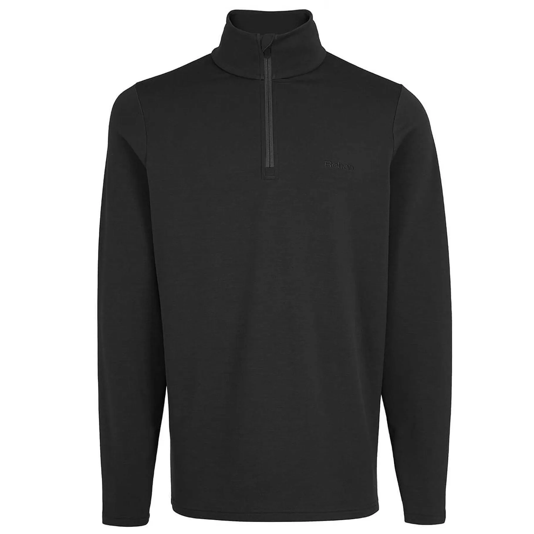 Best Sale Rohan Men'S Radiant Merino Zip Neck Top Black