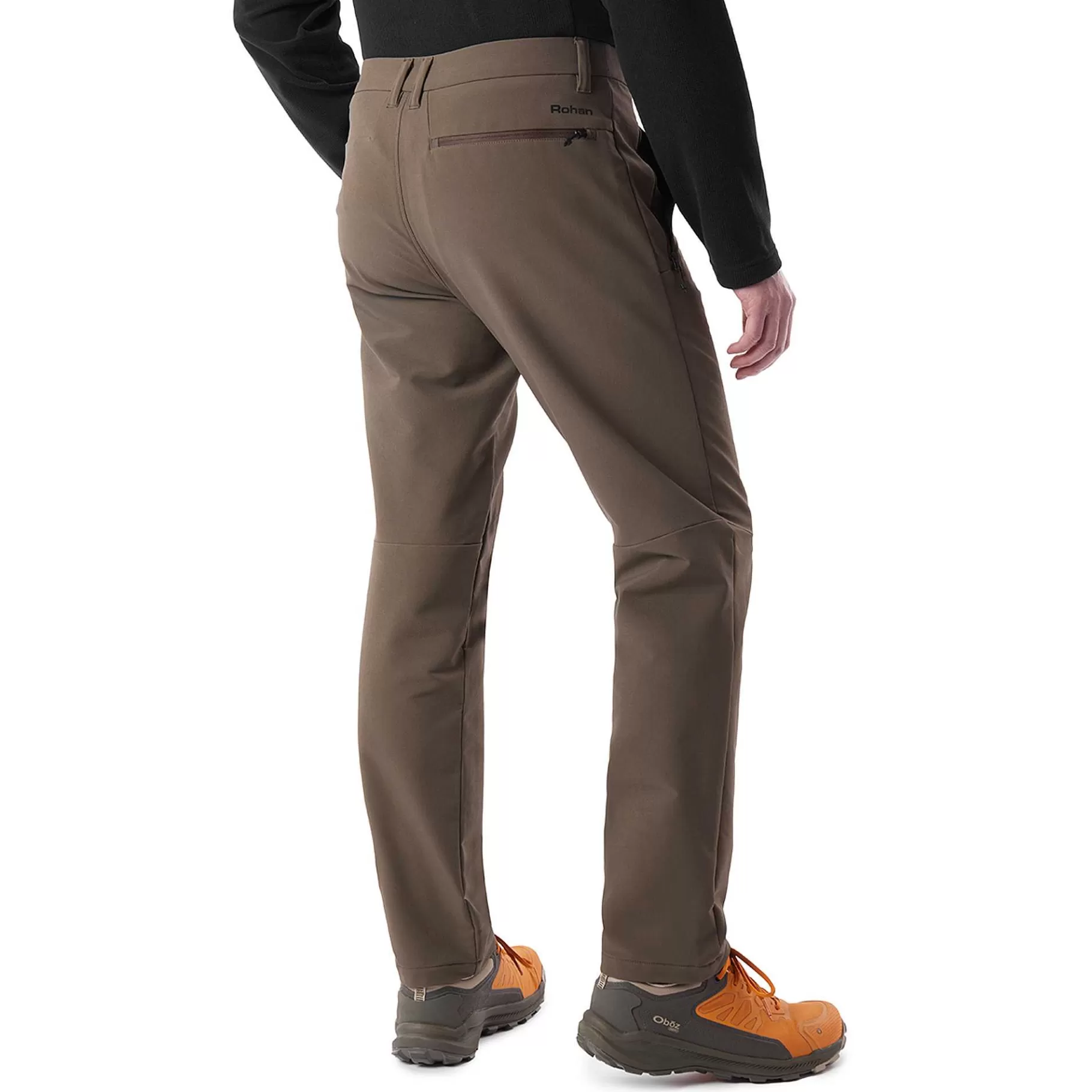 Clearance Rohan Men'S Striders Trousers Dark Olive Brown