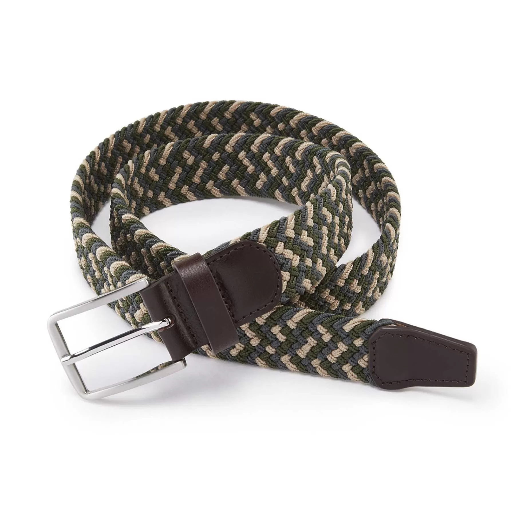 Discount Rohan Men'S Woven Stretch Belt Khaki Green/Dune