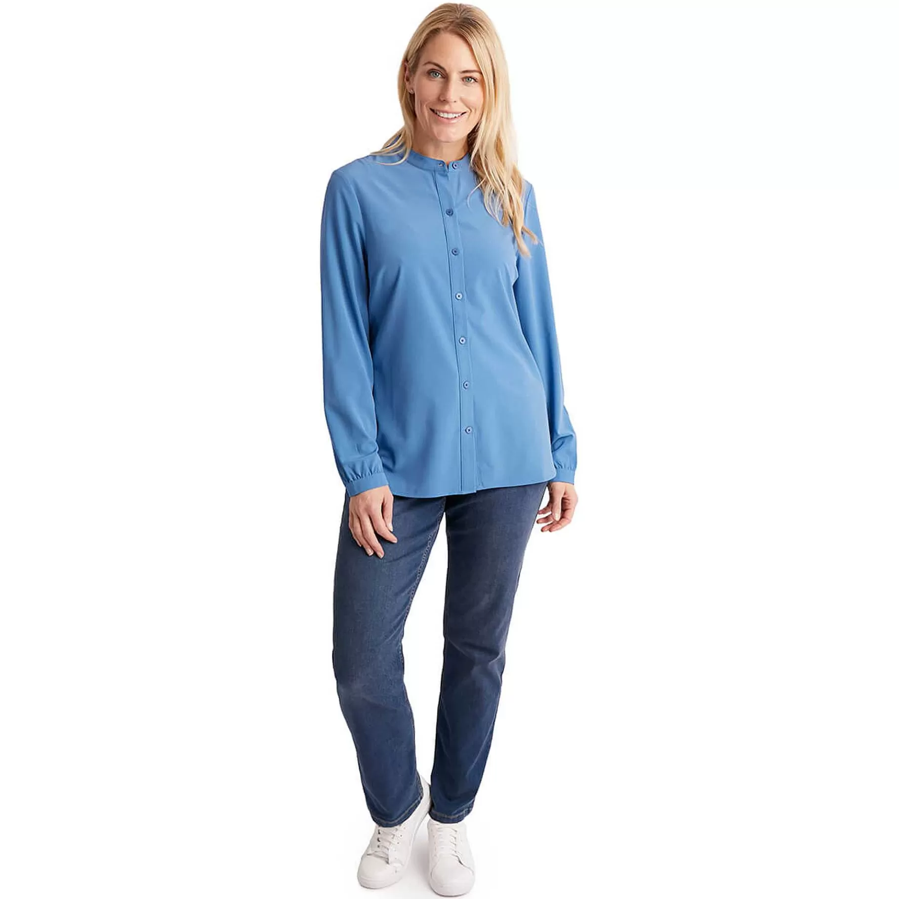 Sale Rohan Women'S Azul Long Sleeve Shirt Zephyr Blue