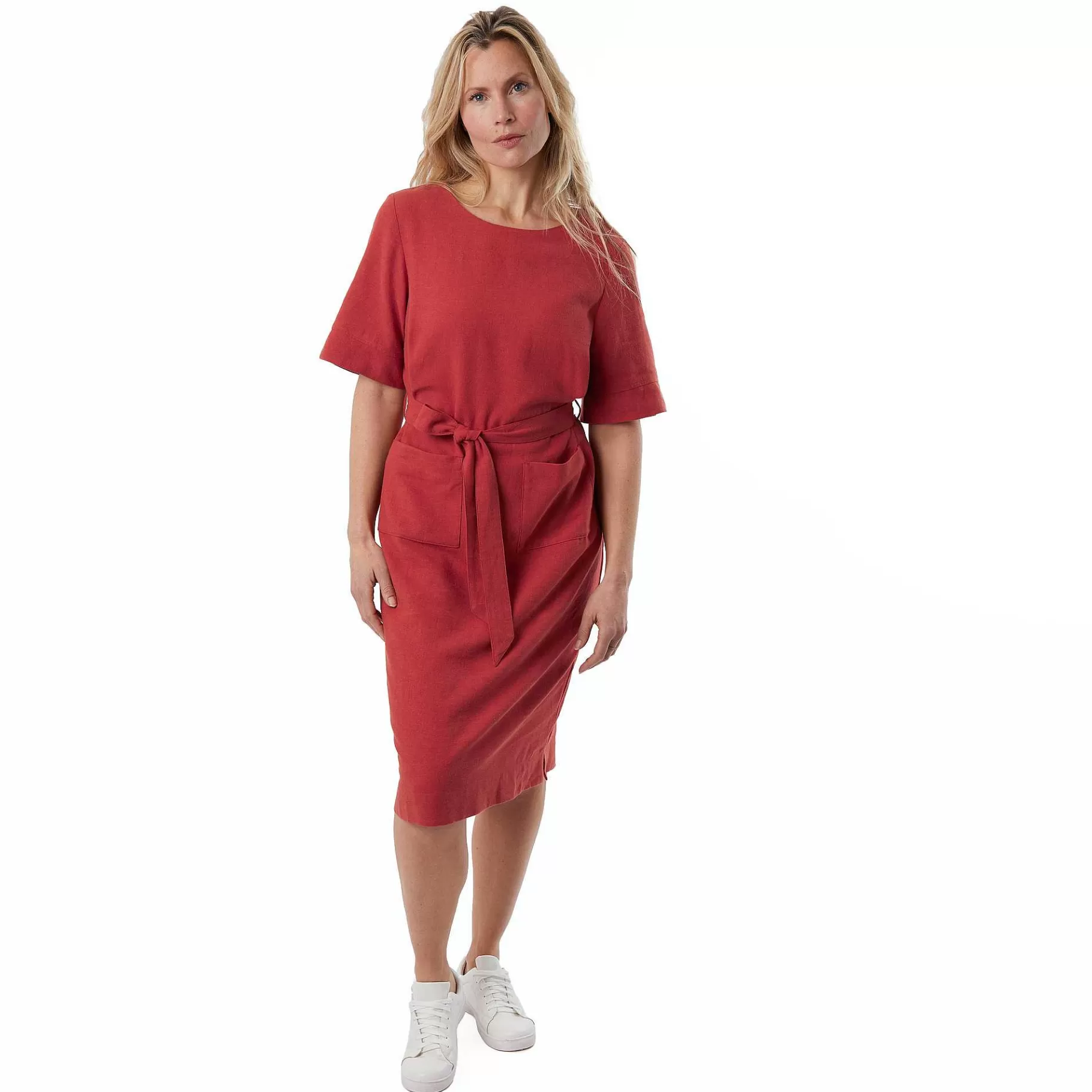 Cheap Rohan Women'S Brisa Linen Dress Coast Red