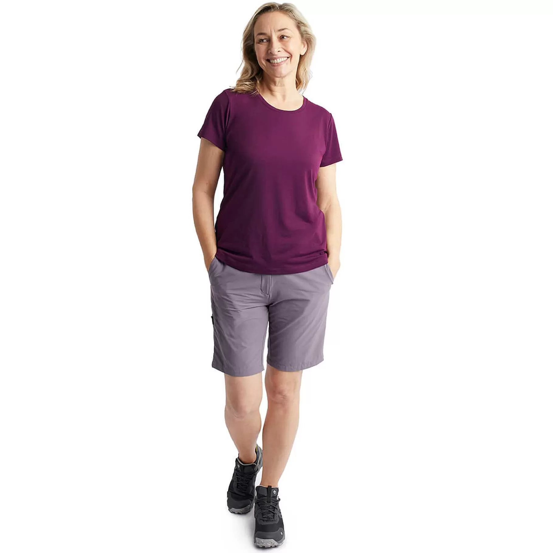 Discount Rohan Women'S Global Short Sleeve T-Shirt Plum Purple