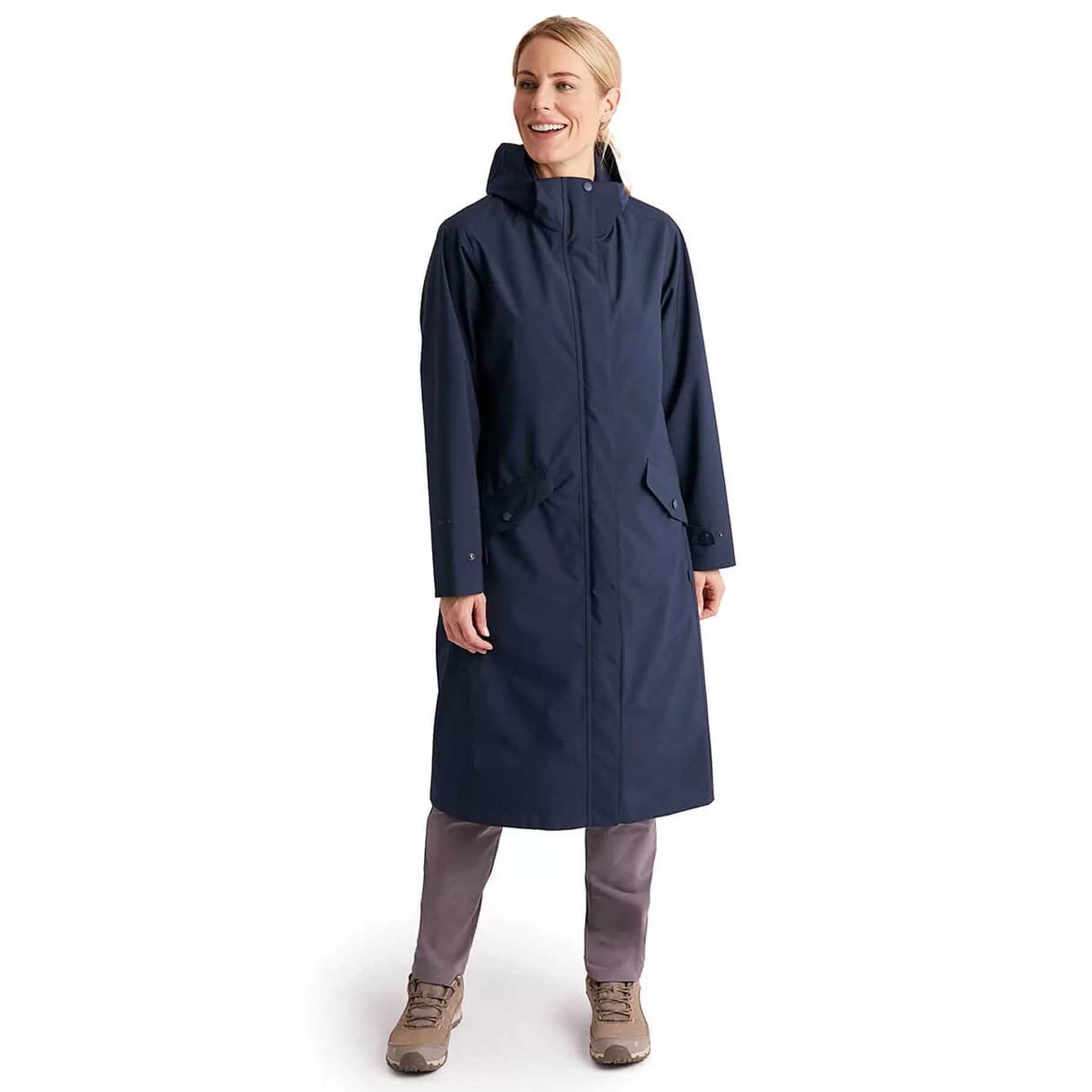 Clearance Rohan Women'S Hyde Waterproof Mac True Navy