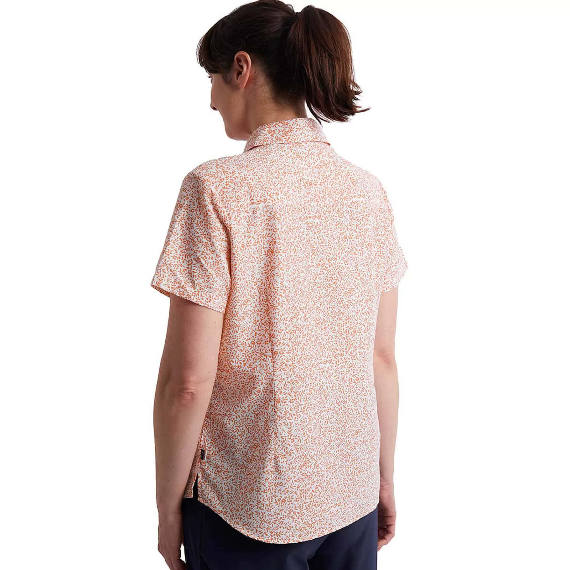 Cheap Rohan Women'S Marina Short Sleeve Shirt Dusk Orange Print