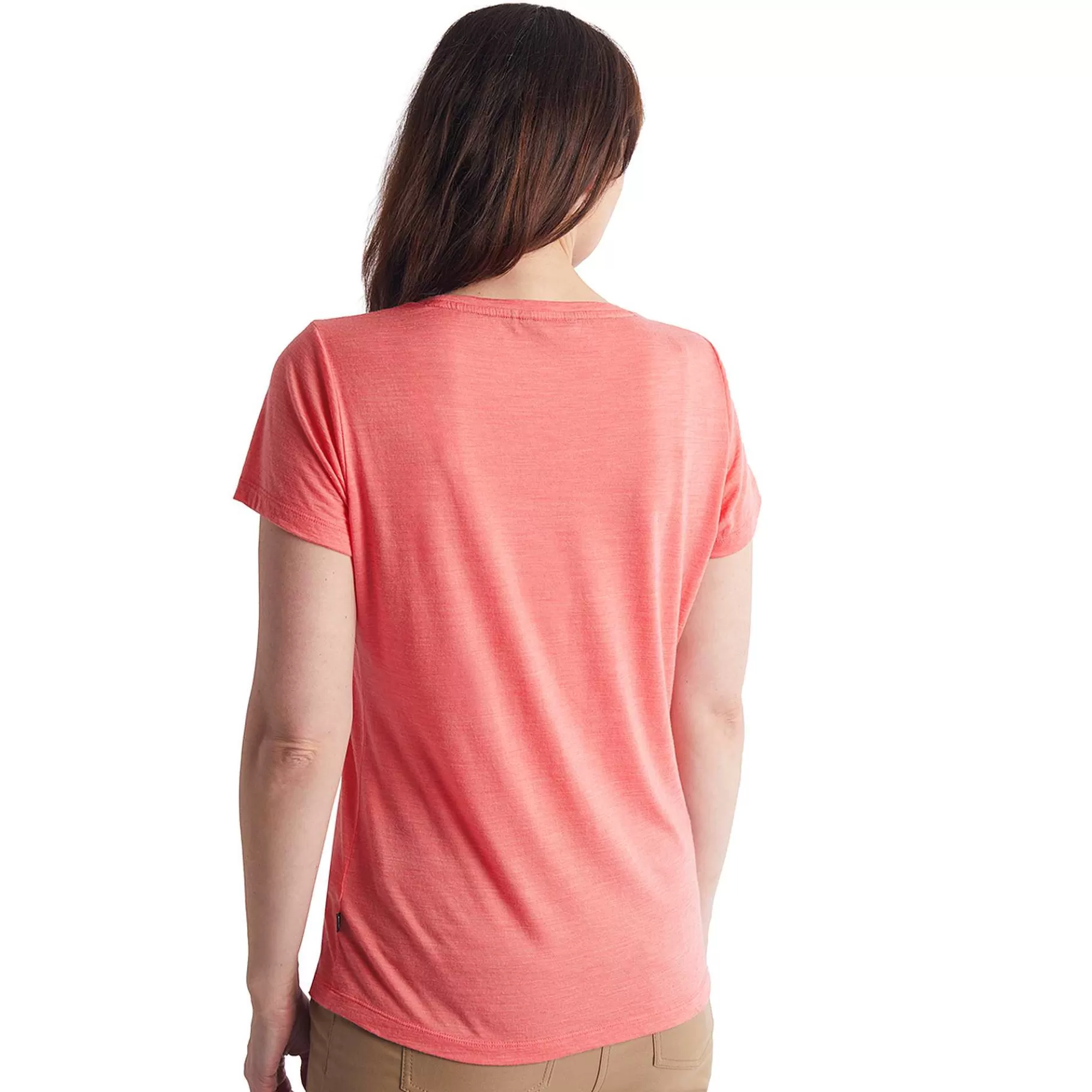 Store Rohan Women'S Merino Cool Short Sleeve T-Shirt Coral Pink Marl