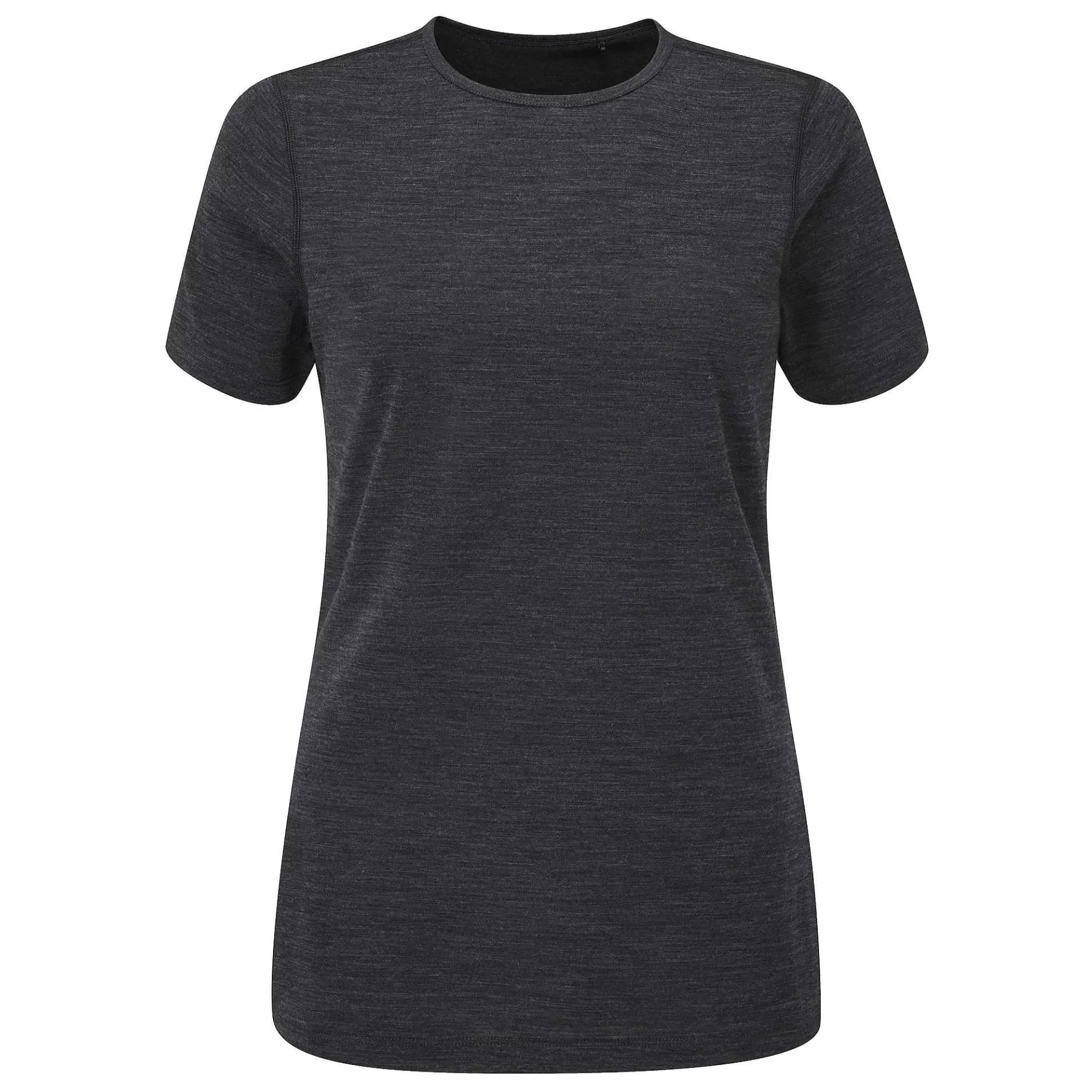 Clearance Rohan Women'S Merino Union 150 Short Sleeve Crew Dark Charcoal Marl