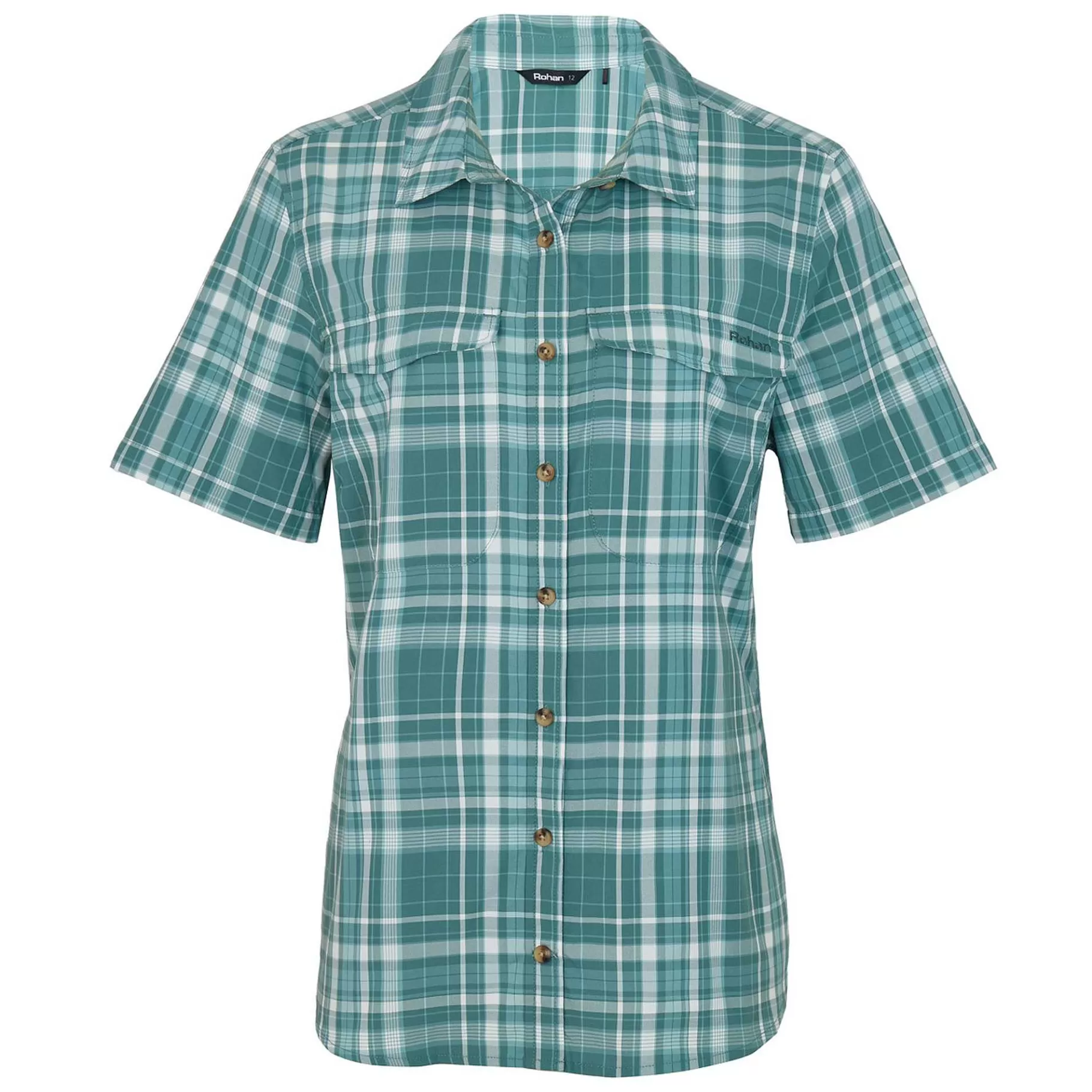 Cheap Rohan Women'S Pennine Shirt Short Sleeve Venice Green Check