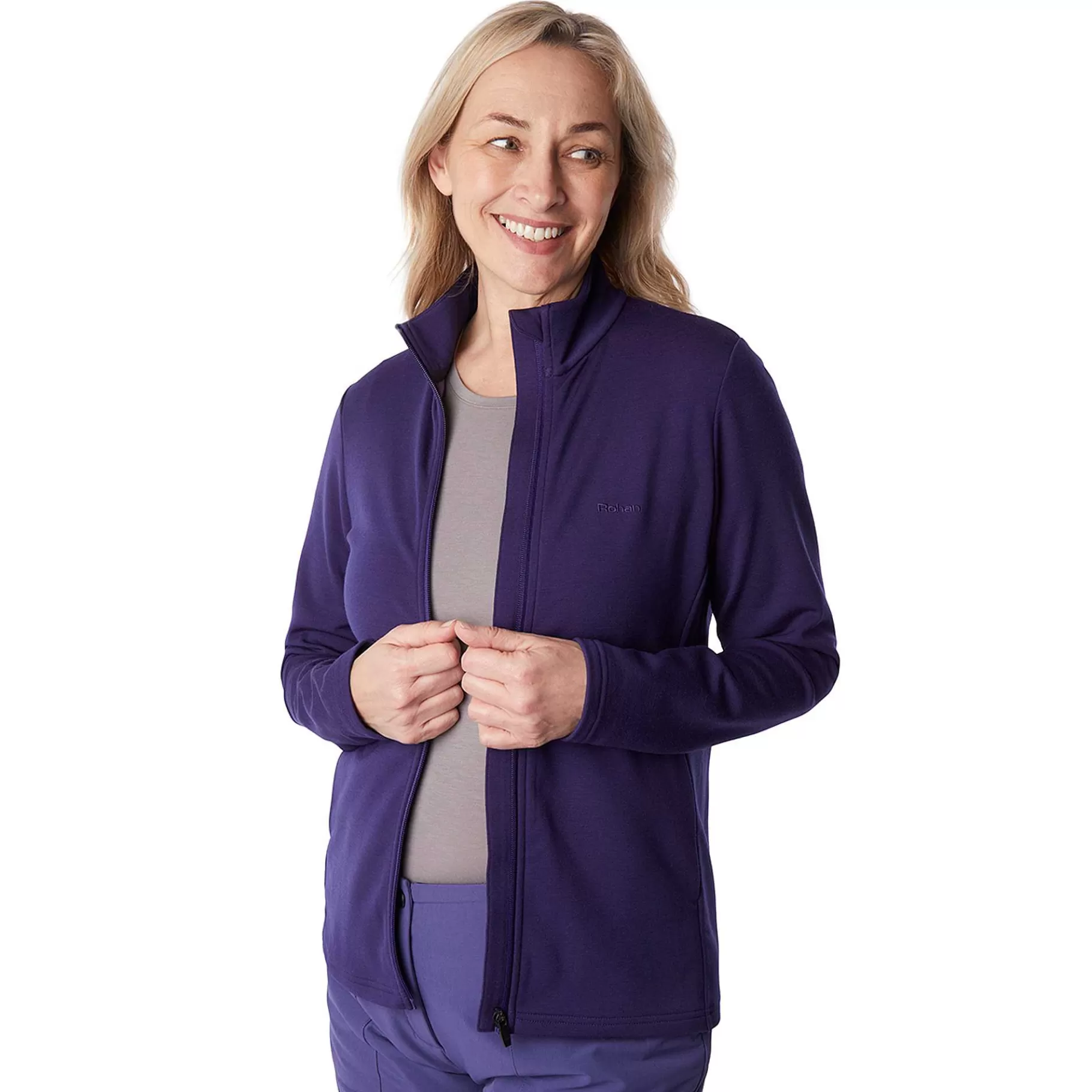 Shop Rohan Women'S Radiant Merino Jacket Eclipse Blue