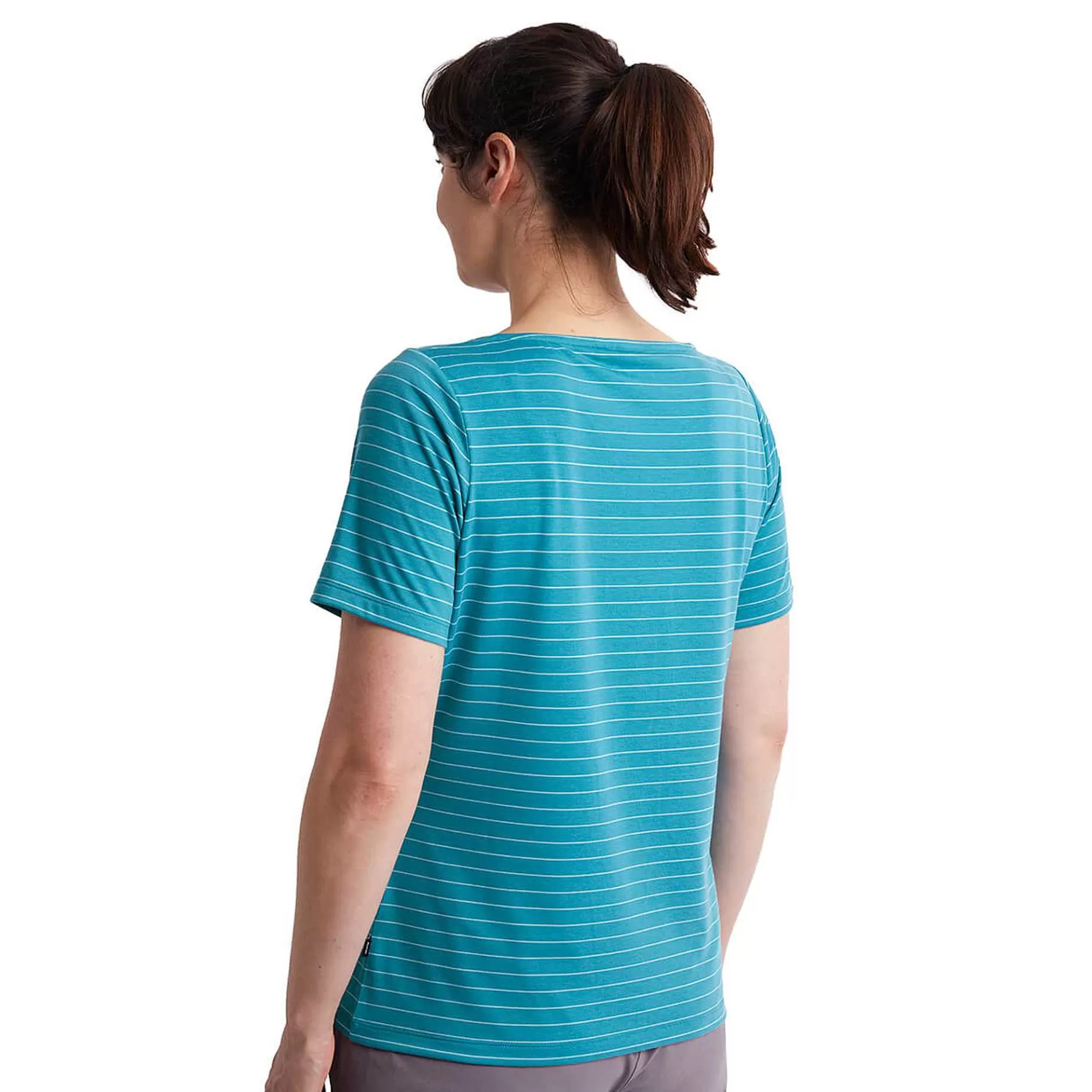 Cheap Rohan Women'S Shoreline Short Sleeve Top Cove Blue/Ecru Stripe